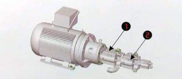ZDY3200型钻机电动机、泵组结构示意图